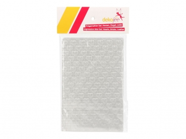 Impression Mat Set 1 - Hearts, Bricks, Leather